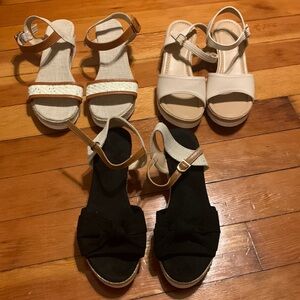 Women's wedge sandal bundle